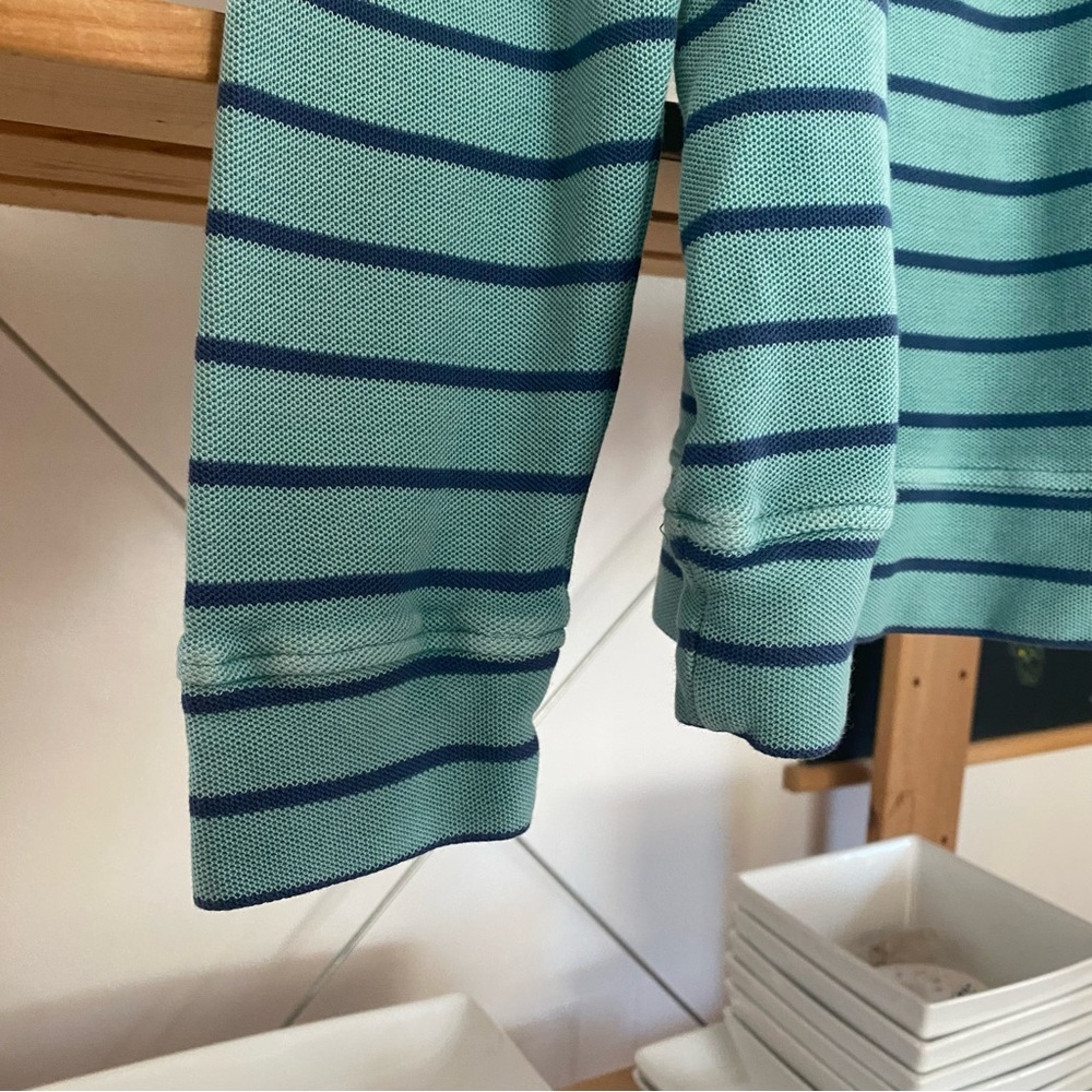 Vineyard Vines Boys Blue Stripe Garment-Dyed Saltwater Half Zip Pullover Small - Picture 8 of 12